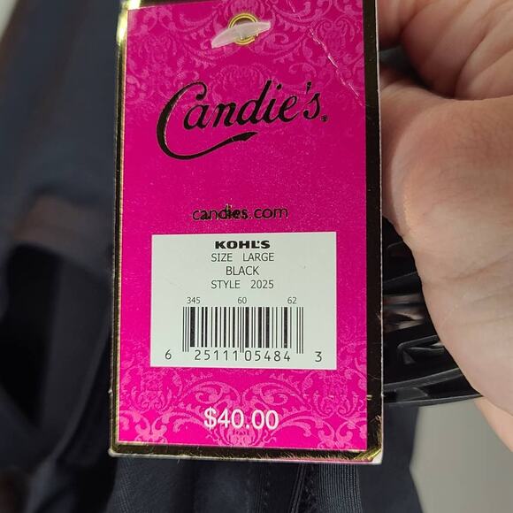 NWT Candies black tankini swim top - large - Picture 5 of 5